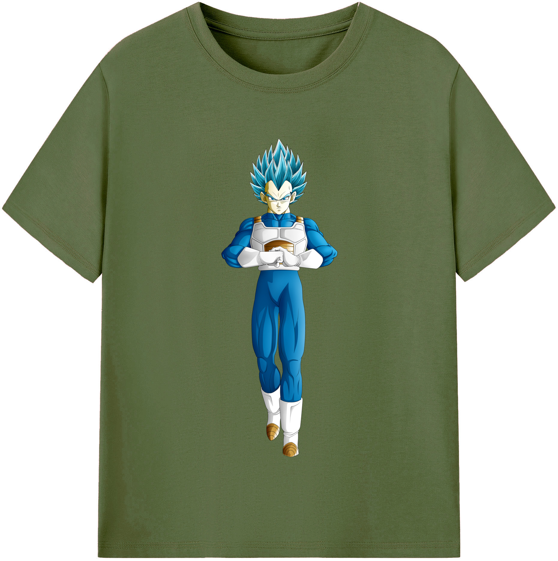 （画像用） ドラゴンボール ベジータ四世（Bejīta Yonsei）DRAGON BALL Vegeta IV 綿100％半袖Tシャツ（フロントプリント）